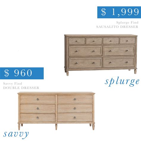 Dressers Luxury Furniture Home Furniture 36 inches high x 58 inches wide x 20 inches deep Constructed from wood Finished in brown 6 drawers Features cedar bottoms in. . Pottery barn sausalito dresser dupe